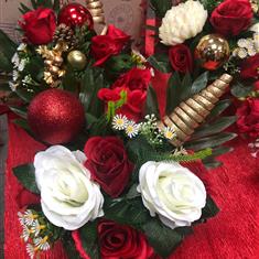 Seasonal Silk Cemetery Pots