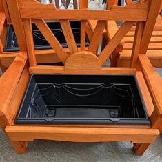 Plain Back Wooden Planter
