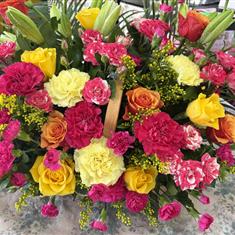 Large Vibrant Basket