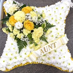 Cushion edged in yellow